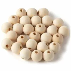 Wholesale 🥰 3/4" Round Wood Beads by ArtMinds™ 🧨