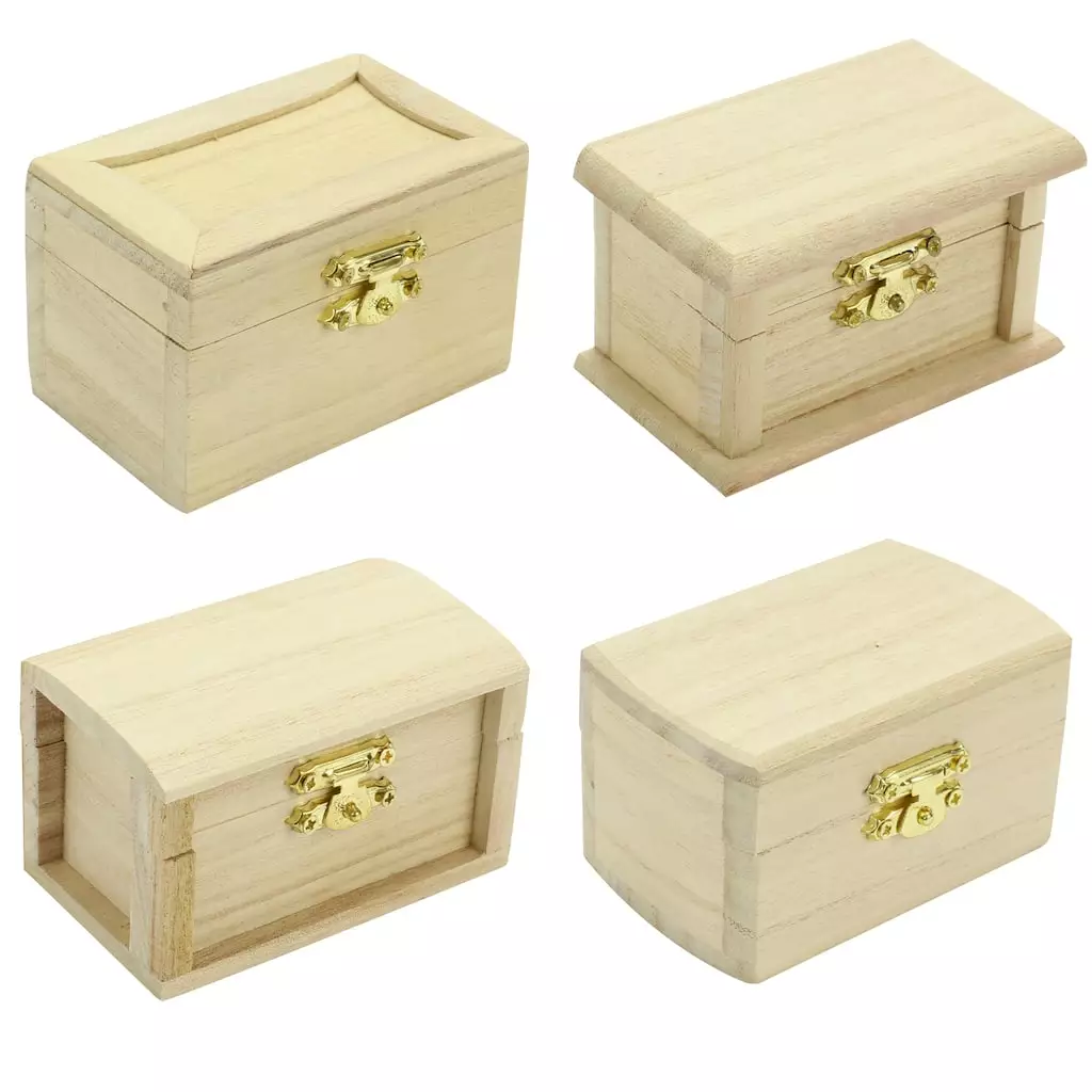 Buy 🧨 48 Pack: Assorted Wooden Trinket Box by ArtMinds™ 🧨 - Image 2