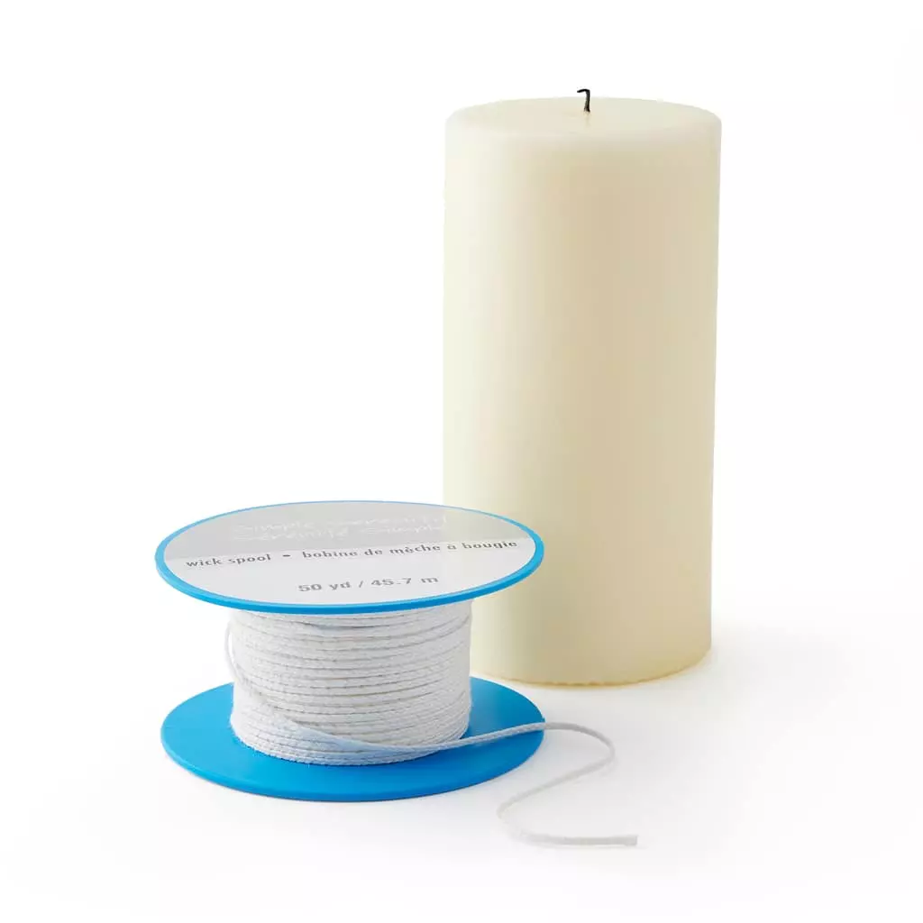 New 🌟 Pillar Wick Spool by ArtMinds™, 50yd. ✨ - Image 2