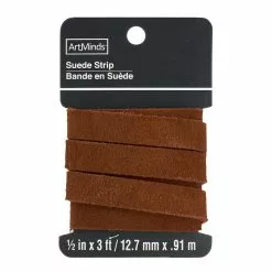 Top 10 👍 Medium Brown Suede Strip by ArtMinds™ 💯