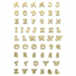 Brand new 🧨 3/4" Curlz Wood Letters by ArtMinds™ 🔔