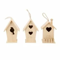 Outlet 🎉 Assorted 8" Unfinished Wood Birdhouse by ArtMinds™ 🔥