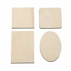 Wholesale 😉 36 Pack: Assorted Unfinished Wood Plaque by ArtMinds™ 🧨