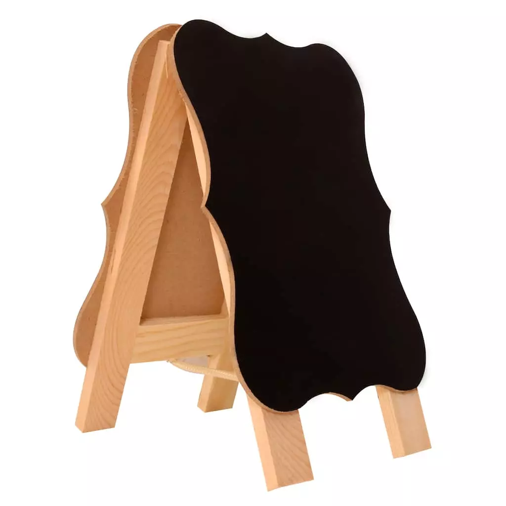 Cheapest 🤩 5" x 7" Wood Parenthesis Chalkboard Easel by ArtMinds™ ✔️