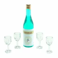 Coupon 😉 12 Pack: Mini Wine Bottle & Glasses Set by ArtMinds™ ⭐