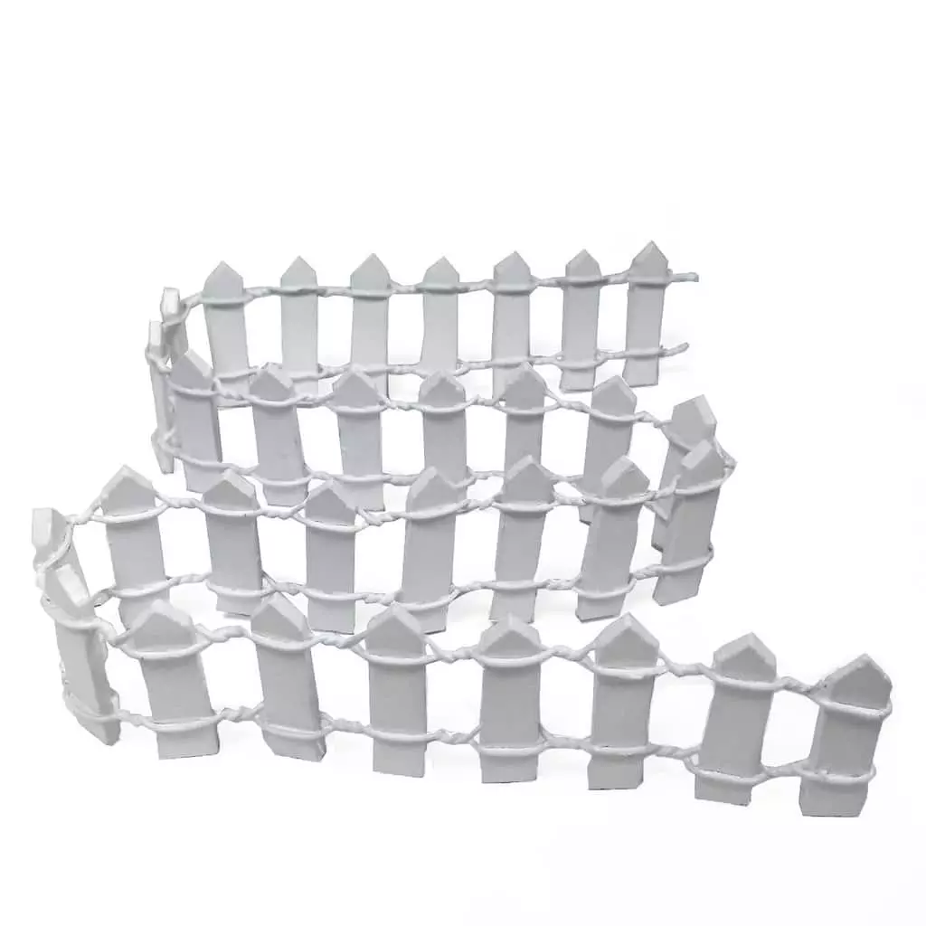 Deals 🛒 12 Pack: Mini White Wooden Fence by ArtMinds™ 💯 - Image 2