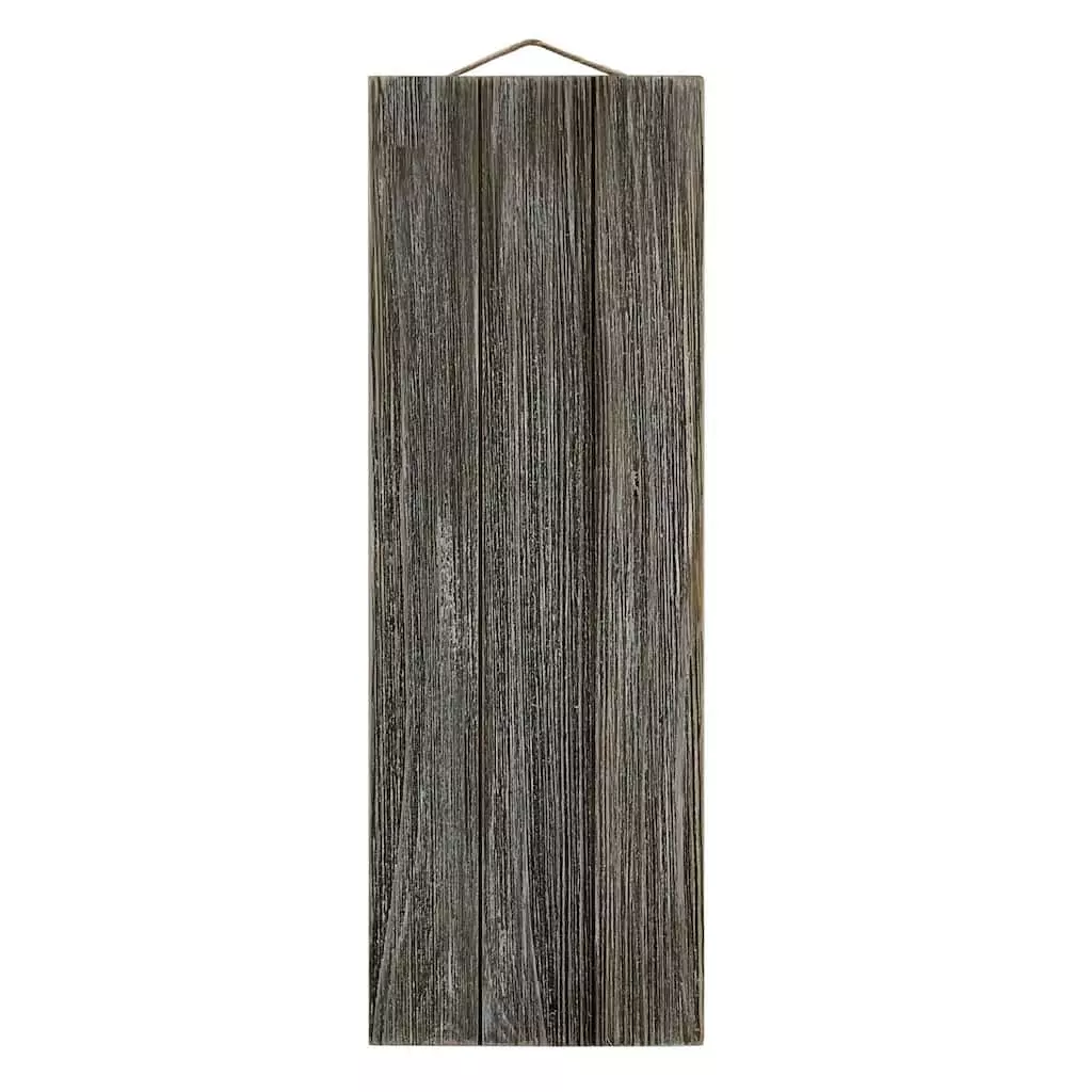 Coupon ⌛ 18" Gray Wash Wooden Plaque by ArtMinds™ 😍