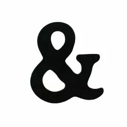 Outlet ✨ 12 Pack: 2.5" Black Ampersand by ArtMinds™ 🎁