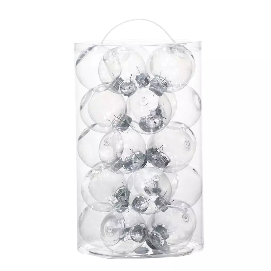 Cheap 🤩 25ct. 67mm Clear Plastic Ball Ornaments by Artminds™ 🤩