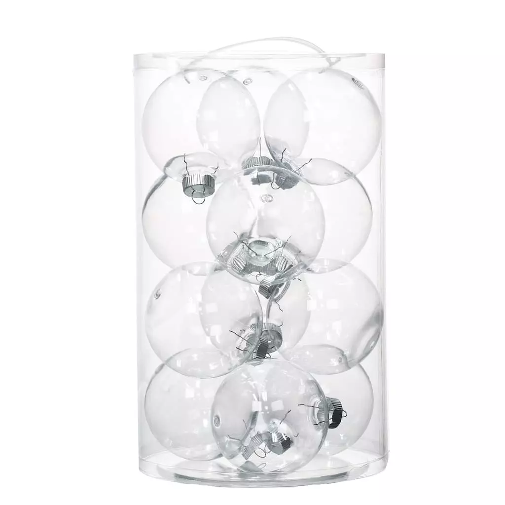 Brand new ✨ 12ct. 100mm Clear Plastic Ball Ornaments by Artminds™ ✨
