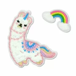 Cheap ⭐ Iron-On Llamacorn & Rainbow Patches by ArtMinds™ 👍