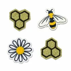 Buy 🥰 Iron-On Bee & Daisy Patches by ArtMinds™ 🥰