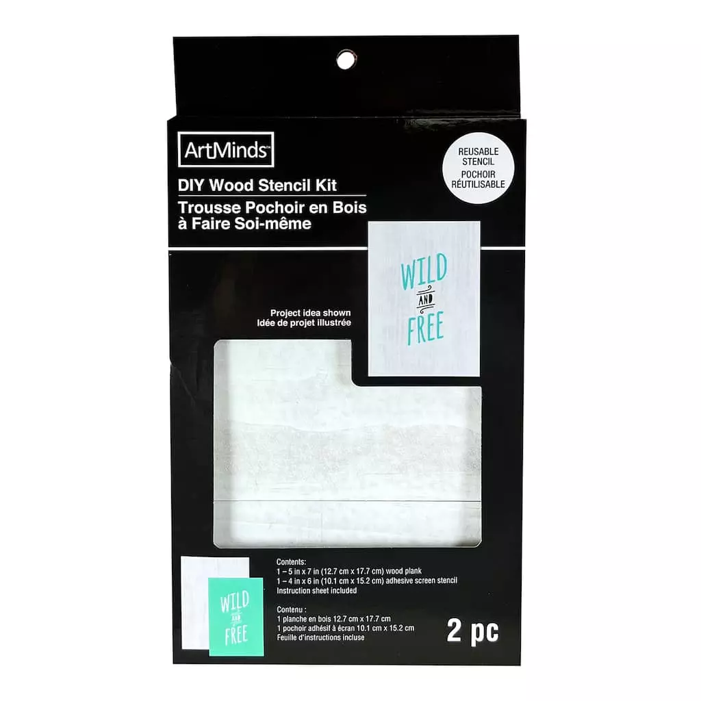 Flash Sale ⭐ 12 Pack: Wild & Free DIY Wood Stencil Kit by ArtMinds™ 🎁 - Image 5