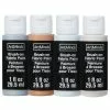 Budget 😍 Brush-On Glitter & Metallic Fabric Paint Set by ArtMinds™ 🎁