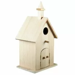Discount 🥰 6 Pack: 11" Church Birdhouse by ArtMinds™ 🎁