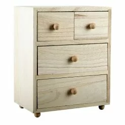 Top 10 ✔️ 6 Pack: 7.5" Wood 4-Drawer Box by ArtMinds™ 👍