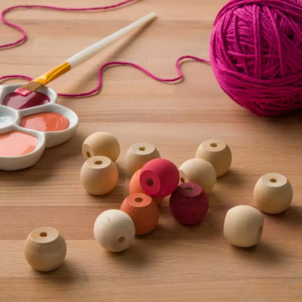 Wholesale π€© 6 Packs: 18 ct. (108 total) 1" Wood Round Beads by ArtMinds™ π - Image 2