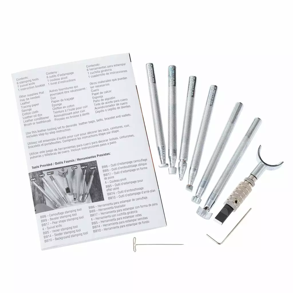 Promo 👍 6 Pack: Basic Leather Tooling Set by ArtMinds™ 🔔 - Image 3