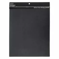 Wholesale ❤️ 6 Pack: Black Leather Trim Piece by ArtMinds™, 8.5" x 11" 🧨