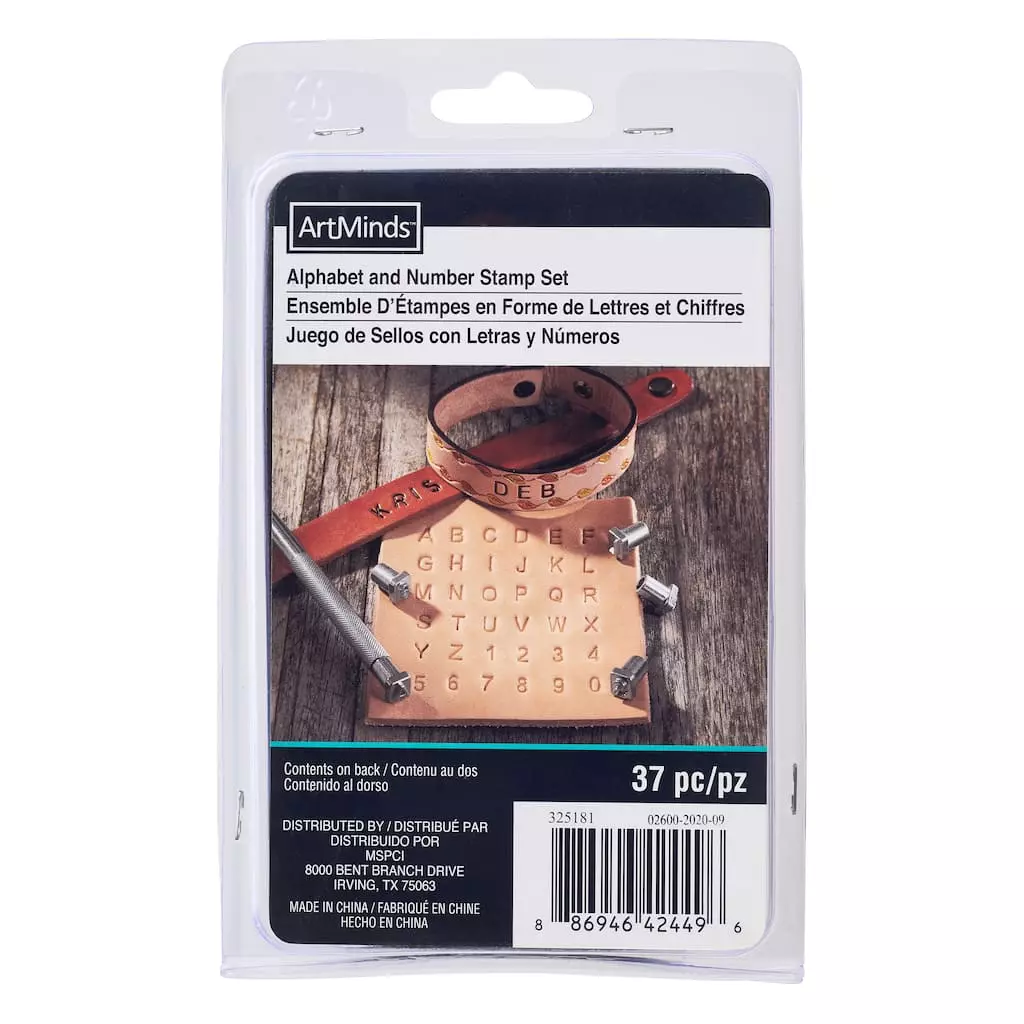 Outlet 🤩 6 Pack: 1/8" Alphabet & Number Leather Stamp Set by ArtMinds™ 🔥